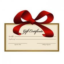 Gift Certificate $ 10.00